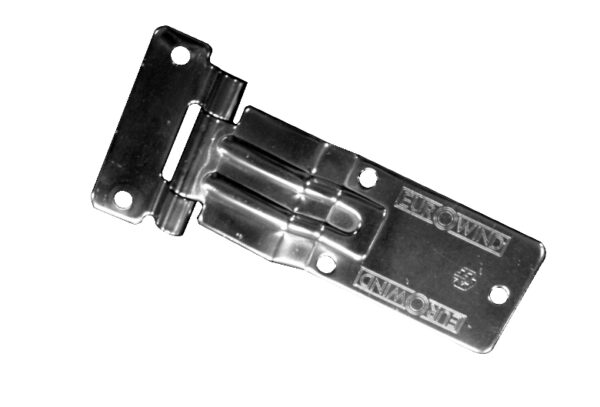 Oldalajtó zsanér 42+165x62 inox feliratos