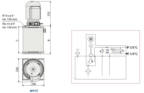 Hidraulikus tápegység 12V-10L - Image 3