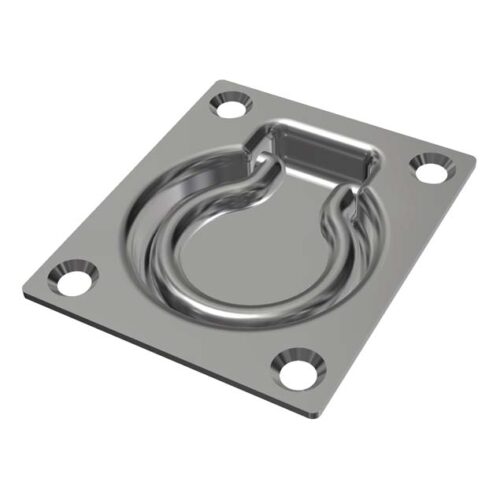 Süllyesztett rakományrögzítő, 4 furatos, inox kivitel