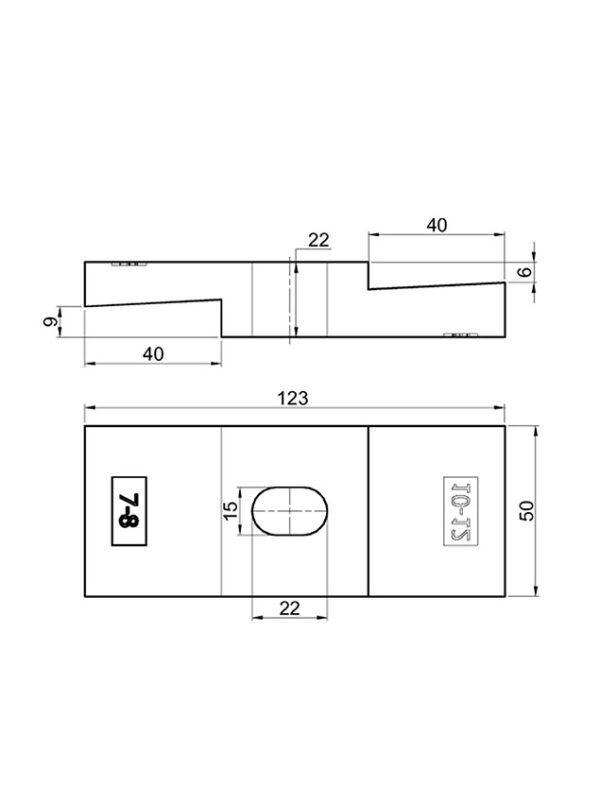 Segédalváz rögzítő konzol, hűtős felépítményhez, 7/8, 10/12 mm - Image 2