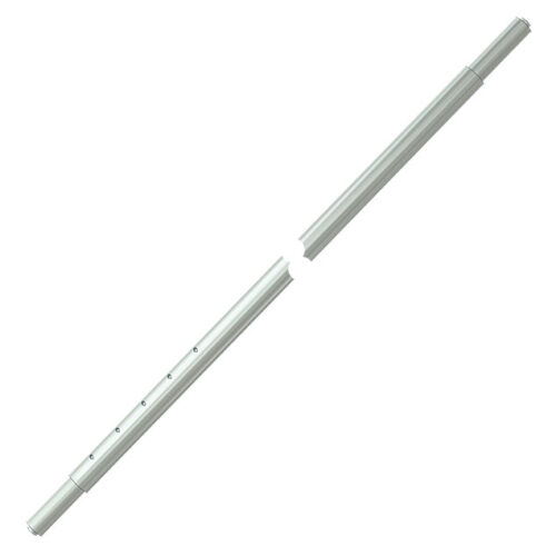 Teleszkópos rakományrögzítő rúd, állítható, 2,36-2,76 m, d=19-d24 mm, horganyzott kivitel