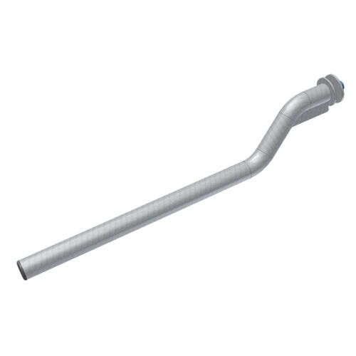 Sárvédő tartó ferde cső,  750mm,  d=42,2 mm