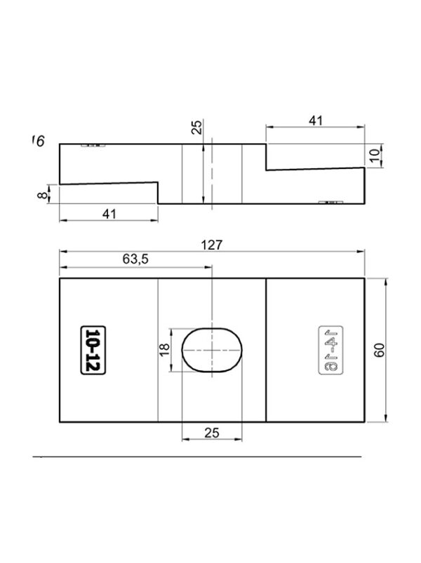 Segédalváz rögzítő konzol horganyzott, hűtős 10/12,14/16 - Image 2