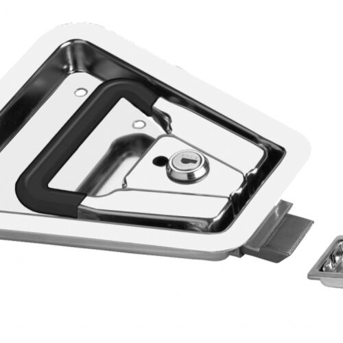 Oldalajtó fagyis zár komplett, inox
